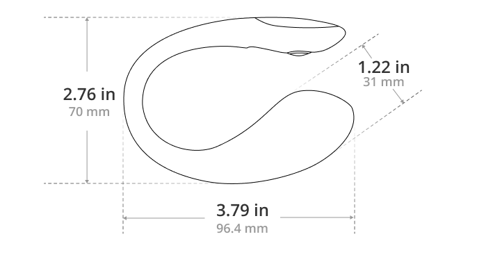 Lovense Lush Mini size